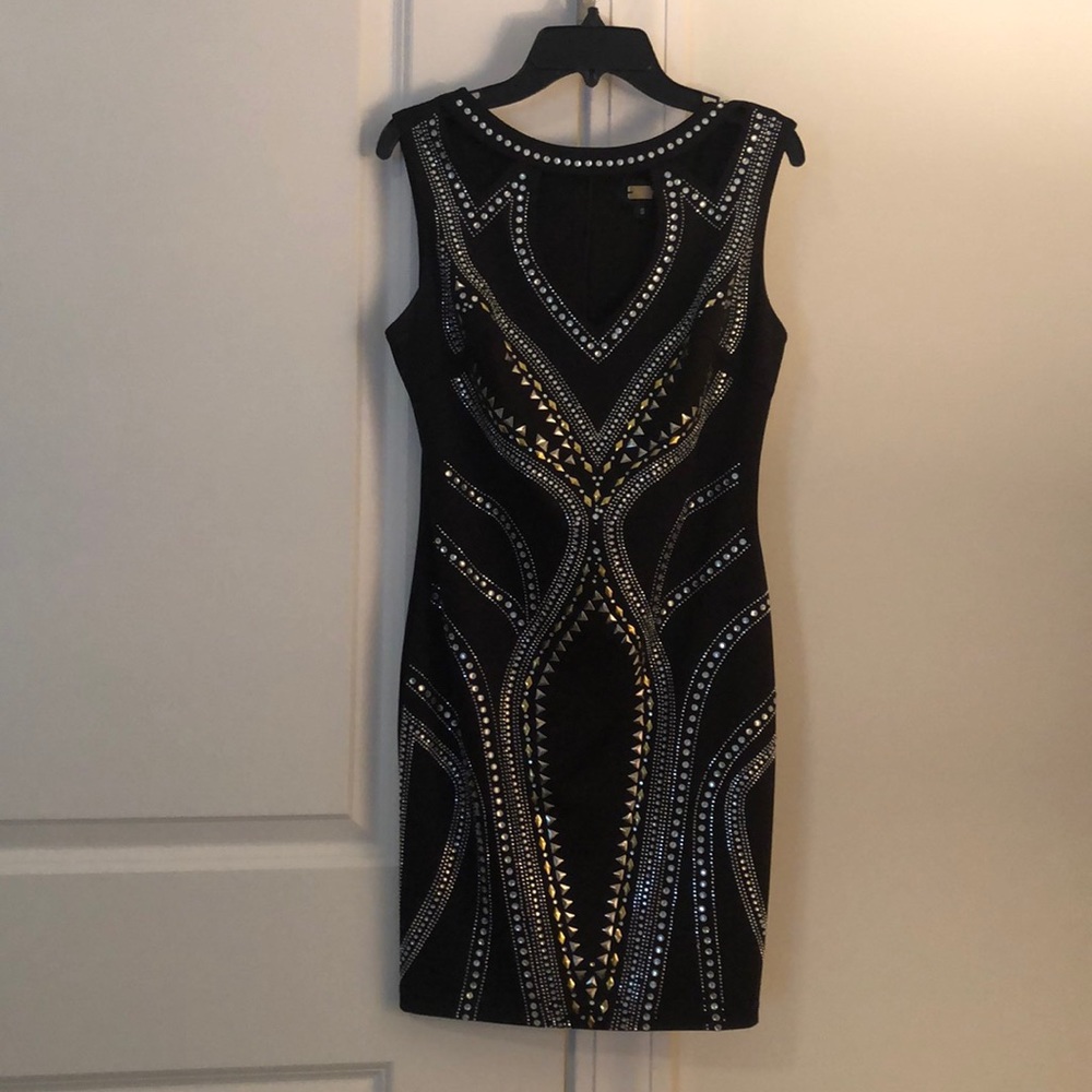 Black mini dress
